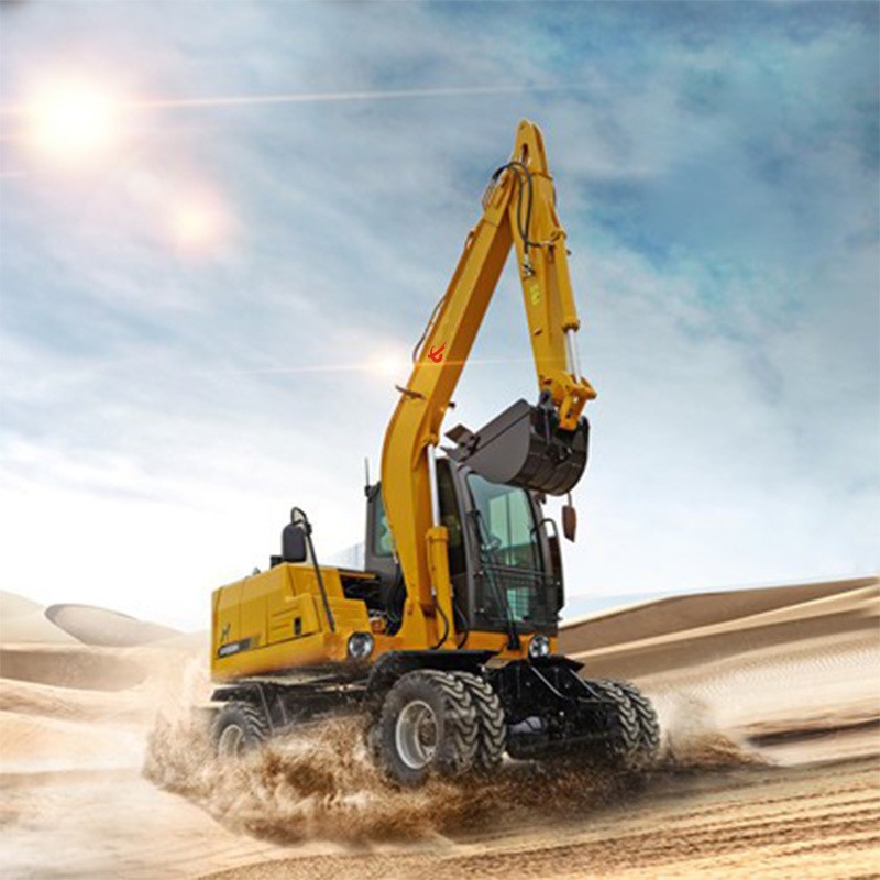 Minibagger mit Gummireifen